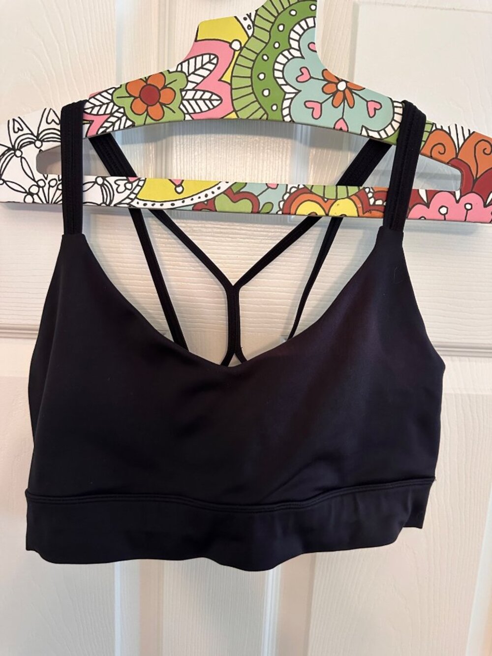 Freely black sports bra size xl